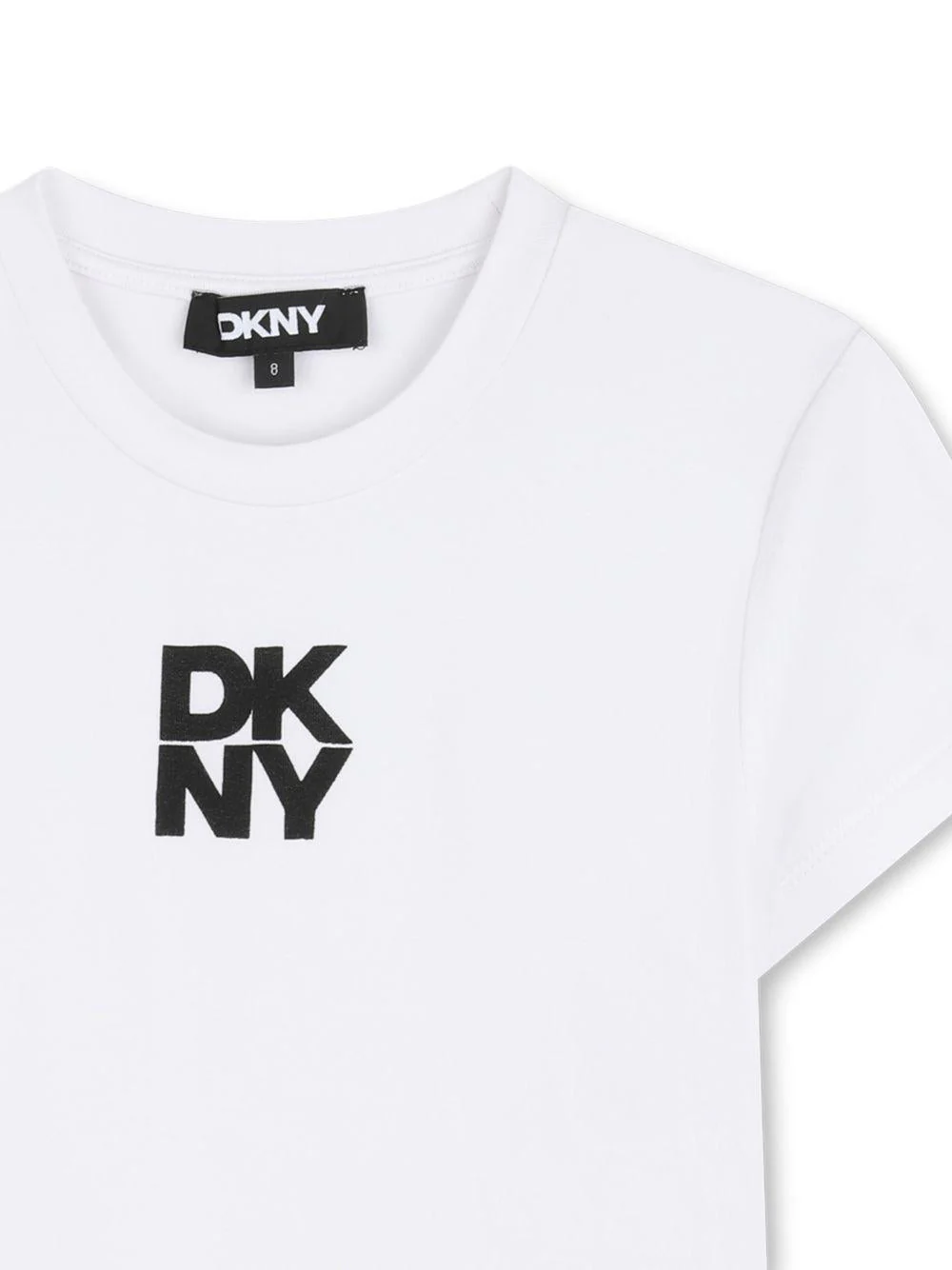 Abito per bambina DKNY Kids nero con stampa con logo - Image 5