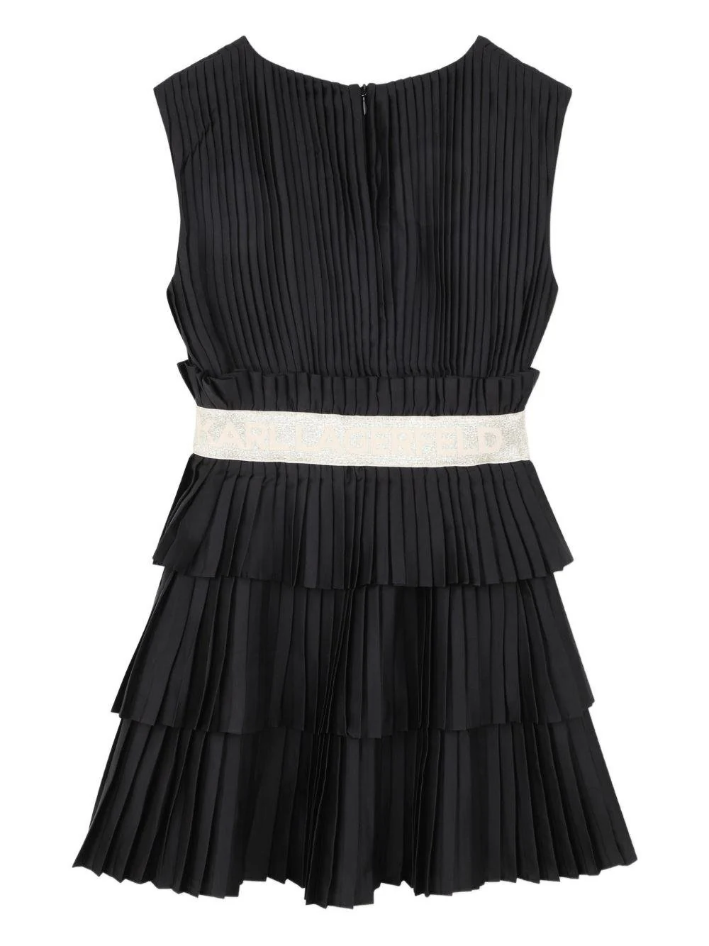 Abito per bambina Karl Lagerfeld Kids nero senza maniche - Image 3