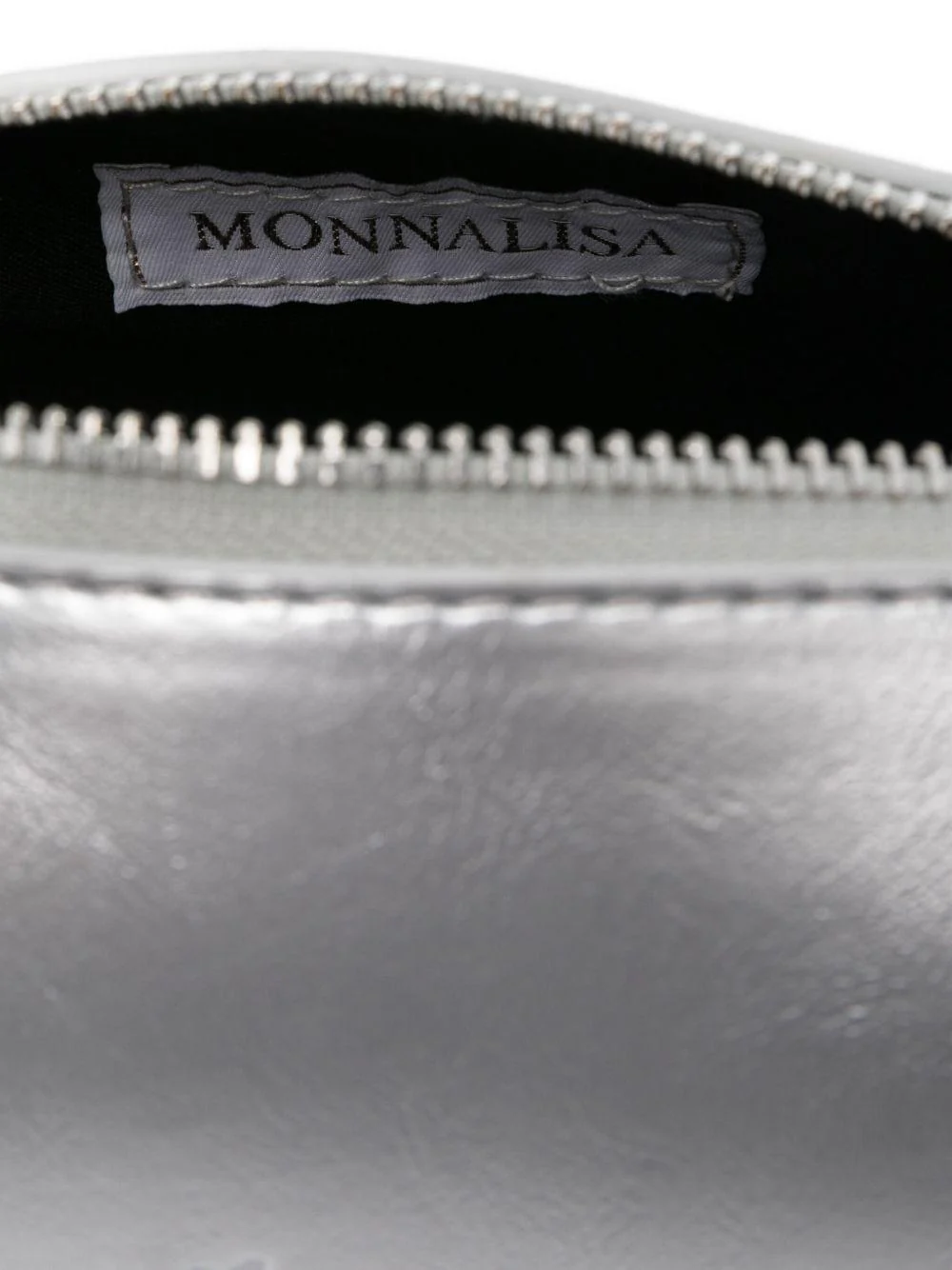 Borsa cilindrica per bambina Philosophy Di Lorenzo Serafini Kids argento in vernice - Image 3