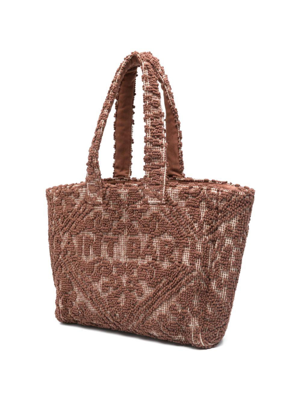 Borsa tote trapuntata MC2 Saint Barth masrrone con logo - Image 3