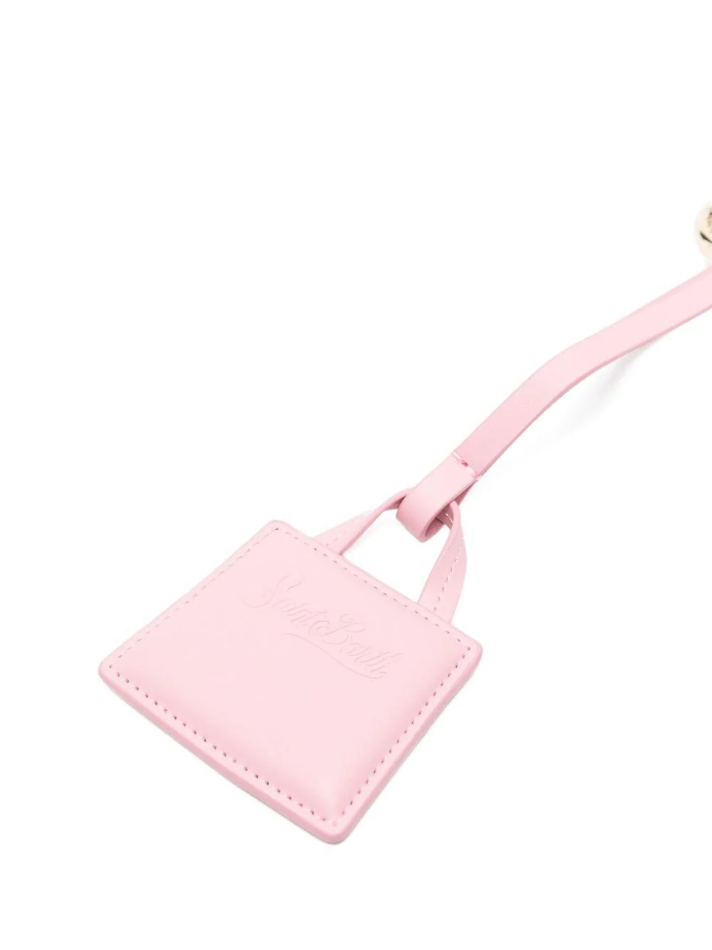 Charm per borse MC2 Saint Barth rosa con logo impresso - Image 3