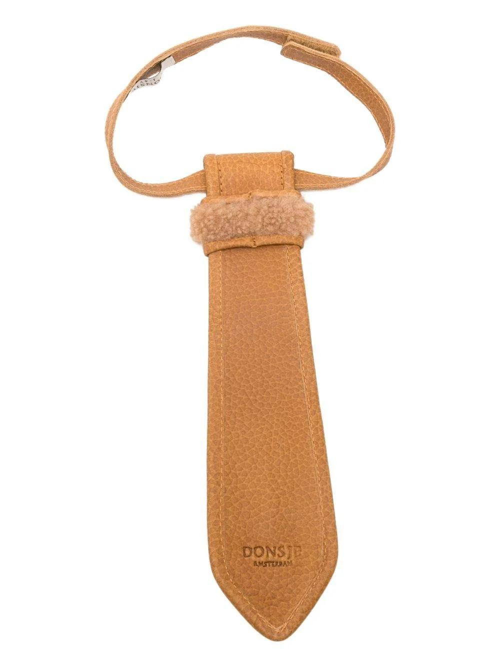 Cravatta per bambino Dosje marrone  con decorazione a forma di biscotto pan di zenzero - Image 3