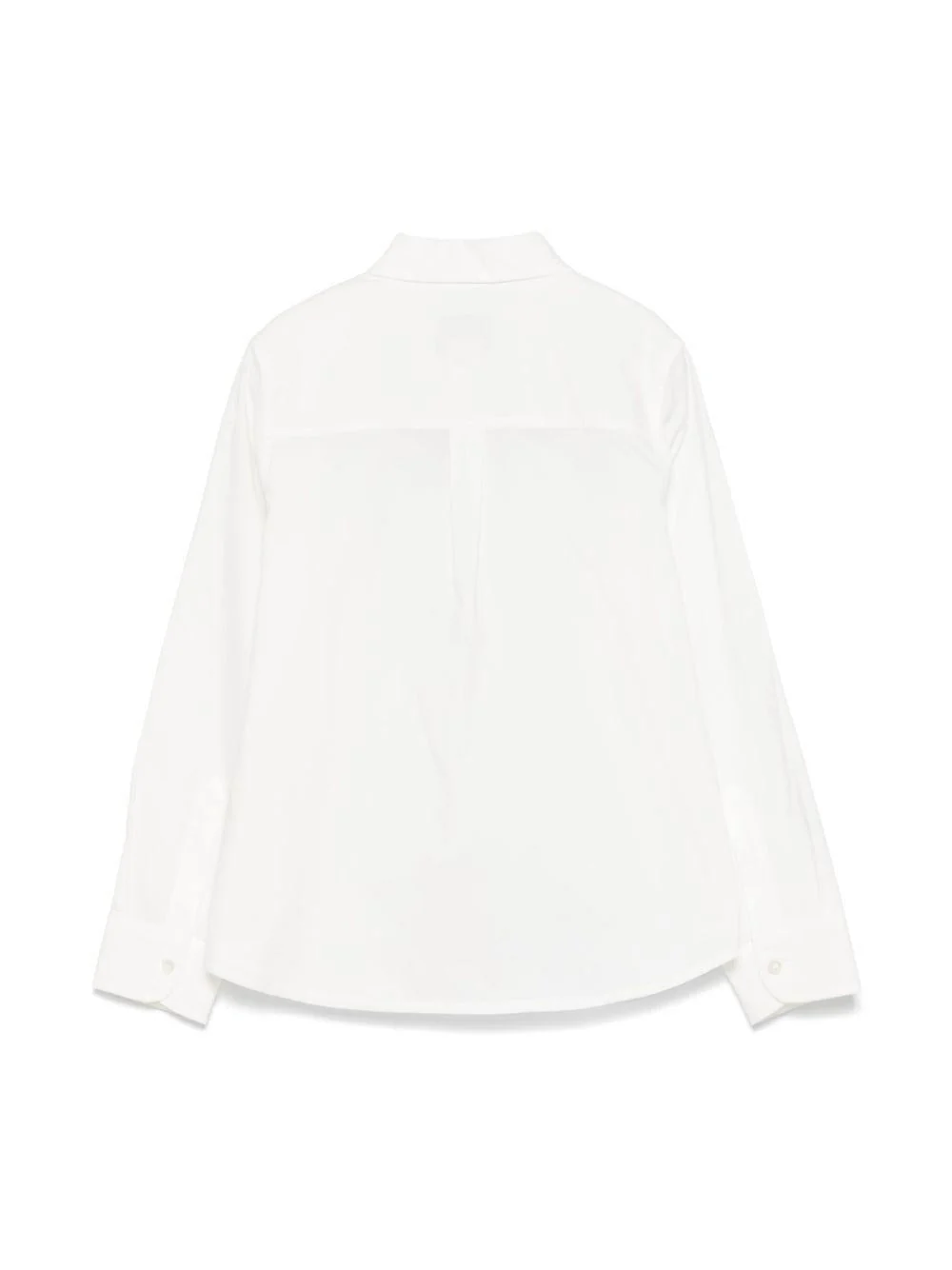 Camicia junior in popeline per bambino Fendi Kids bianco con colletto classico - Image 3