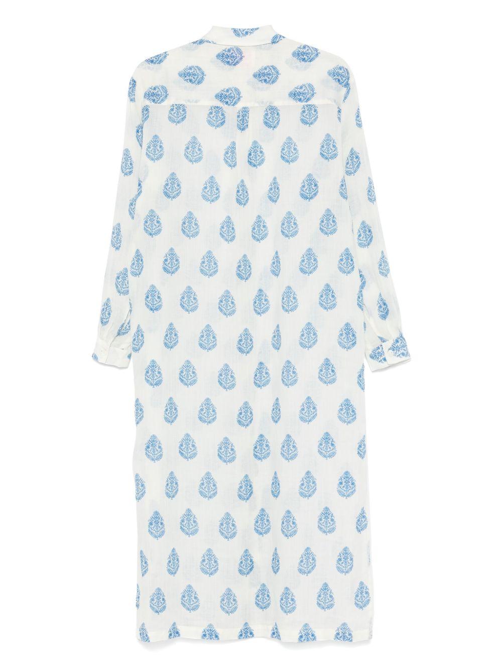 Abito per donna Adeline MC2 Saint Barth bianco con stampa all-over - Image 3