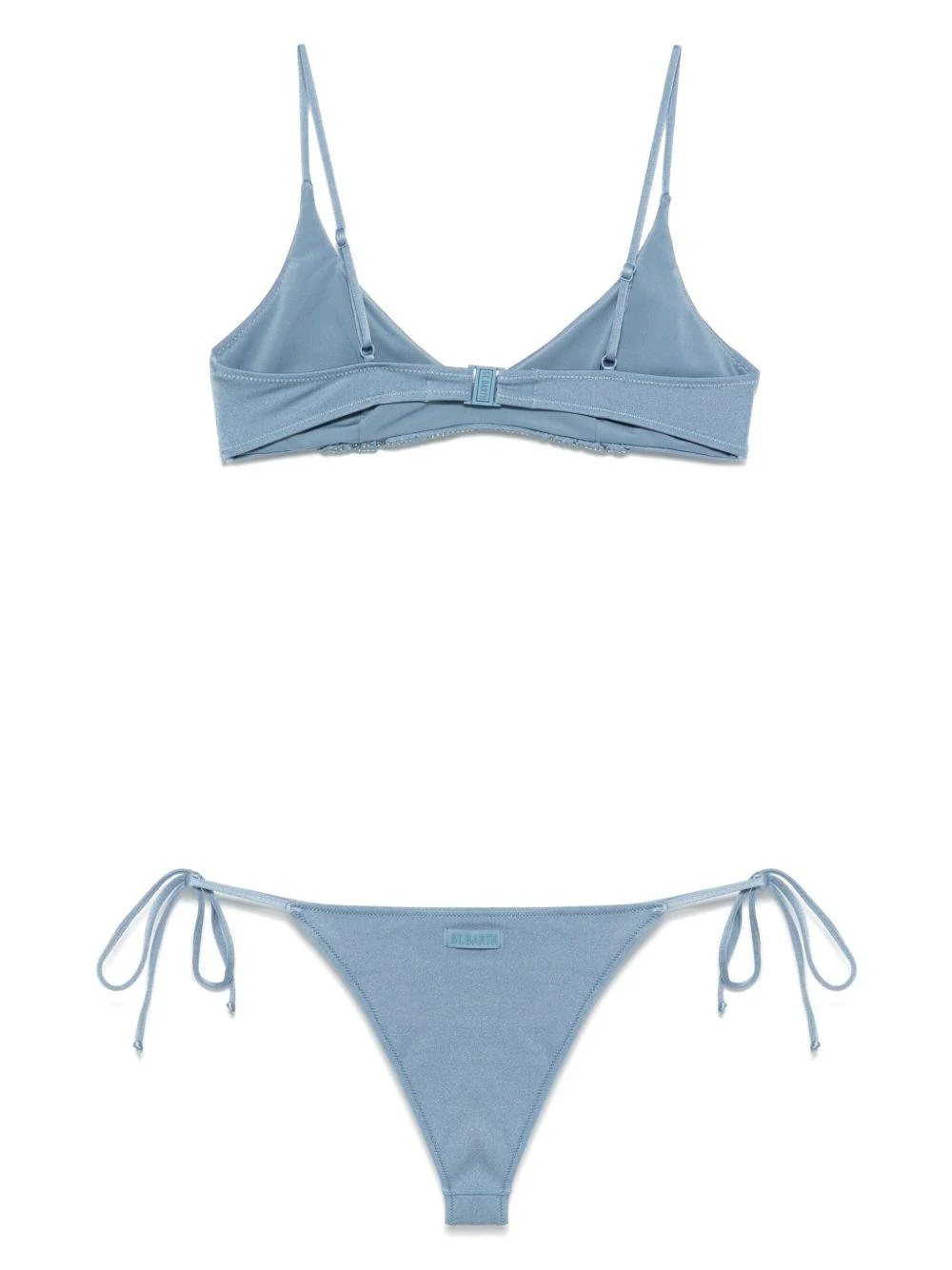 Bikini per donna MC2 Saint Barth azzurro con dettaglio glitterato - Image 3