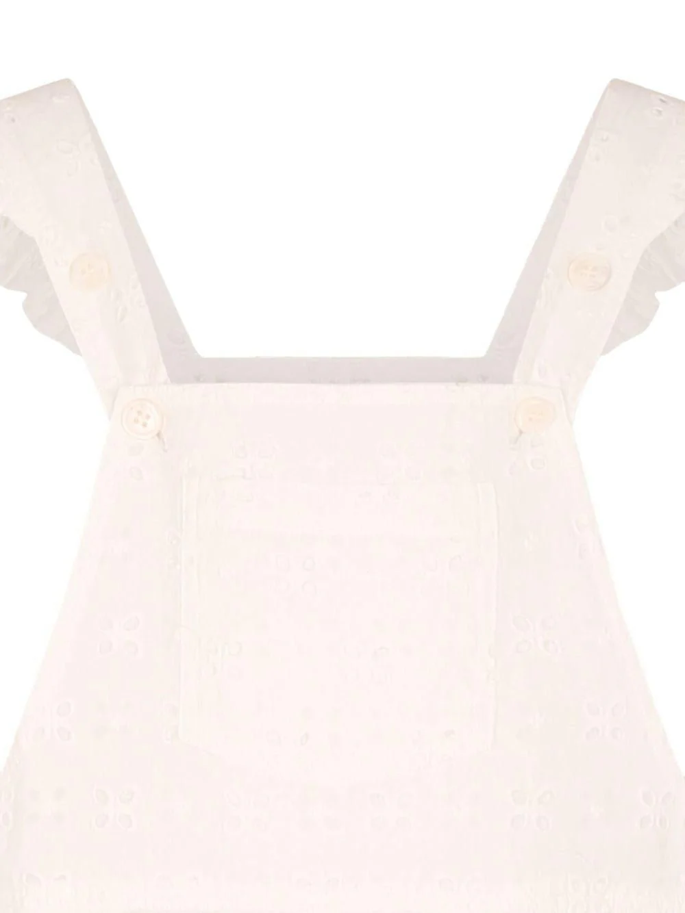 Tuta intera per bambina MC2 Saint Barth Kids bianco a fiori con cut-out - Image 4