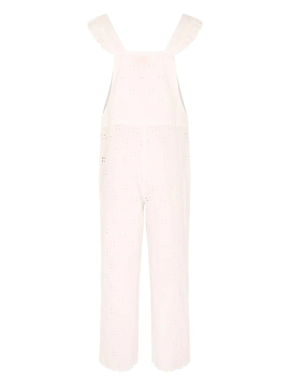 Tuta intera per bambina MC2 Saint Barth Kids bianco a fiori con cut-out - Image 5