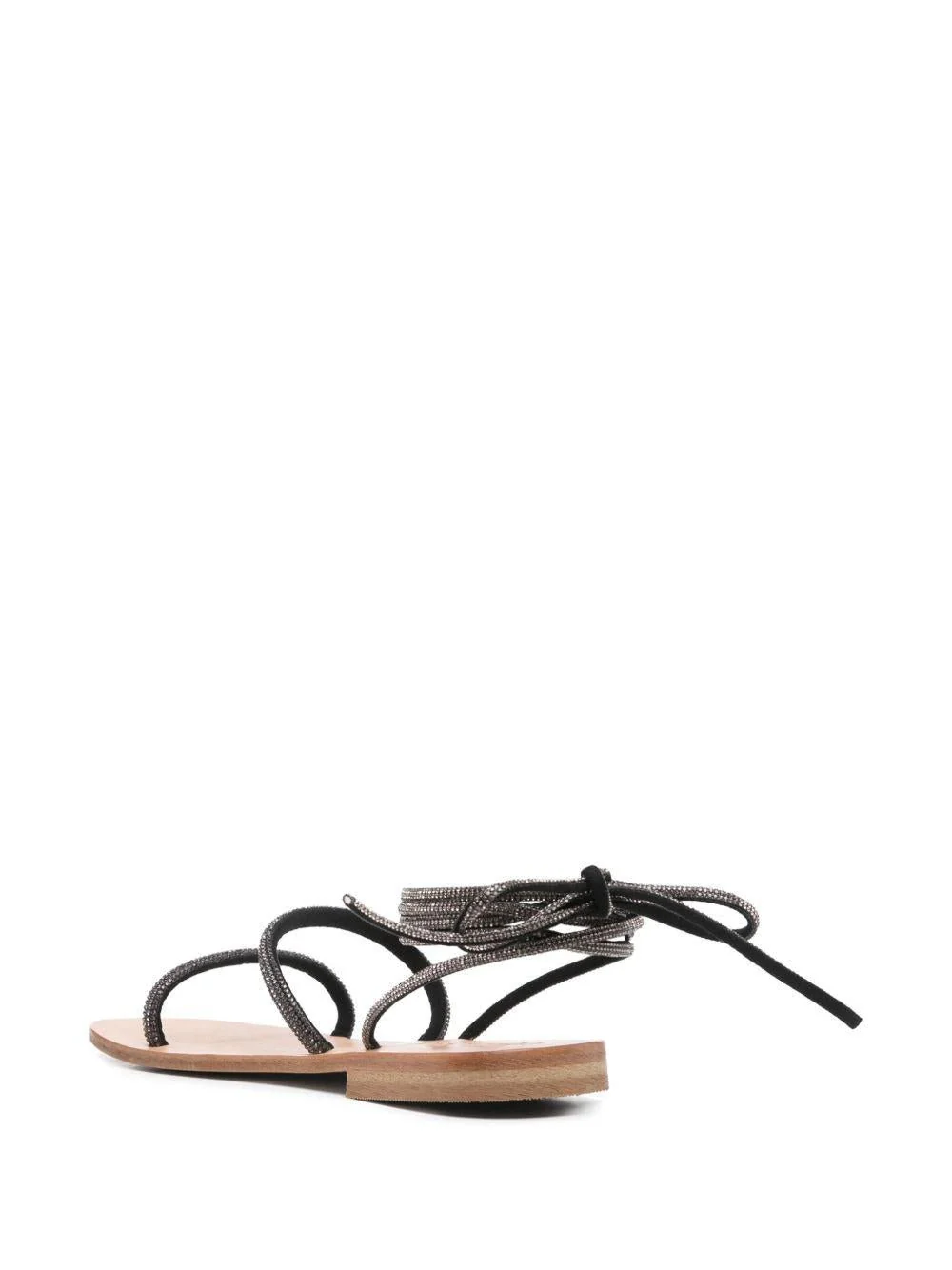 Sandali da donna MC2 Saint Barth nero con laccio alla caviglia - Image 4