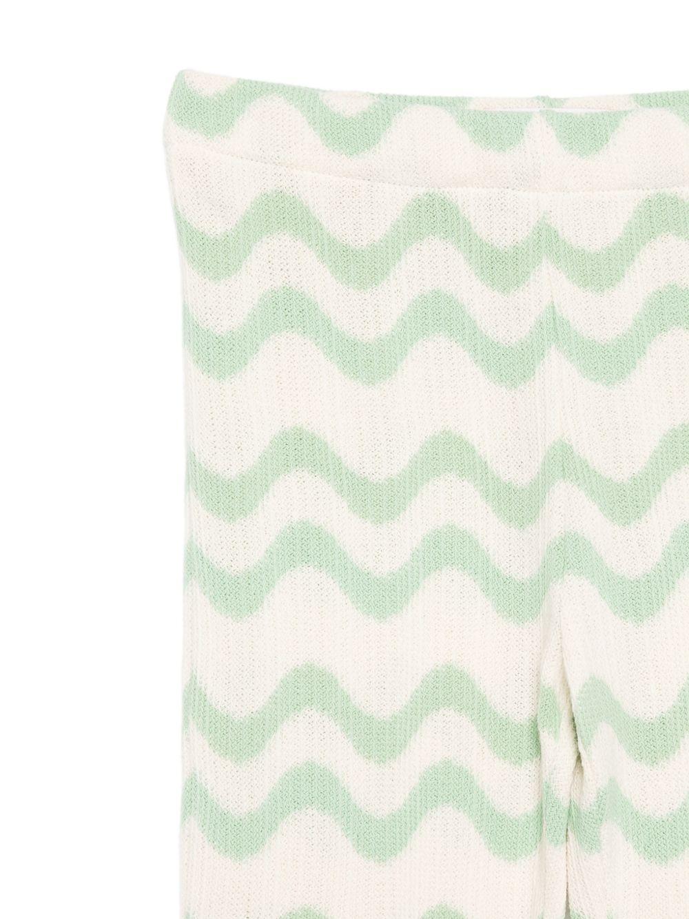 Pantaloni Gwenda per bambina MC2 Saint Barth multicolore con motivo a onde - Image 3