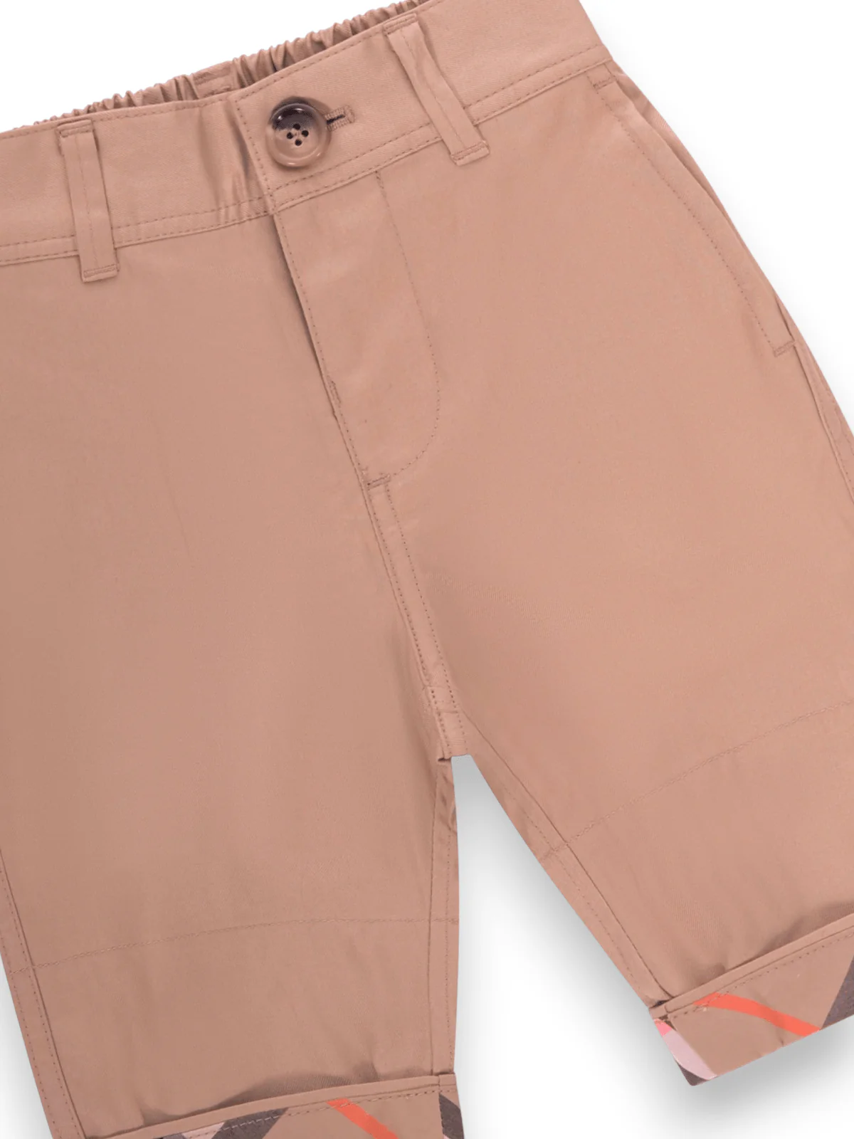 Pantaloni per neonato Burberry Kids beige con caratteristico motivo Vintage Check - Image 3