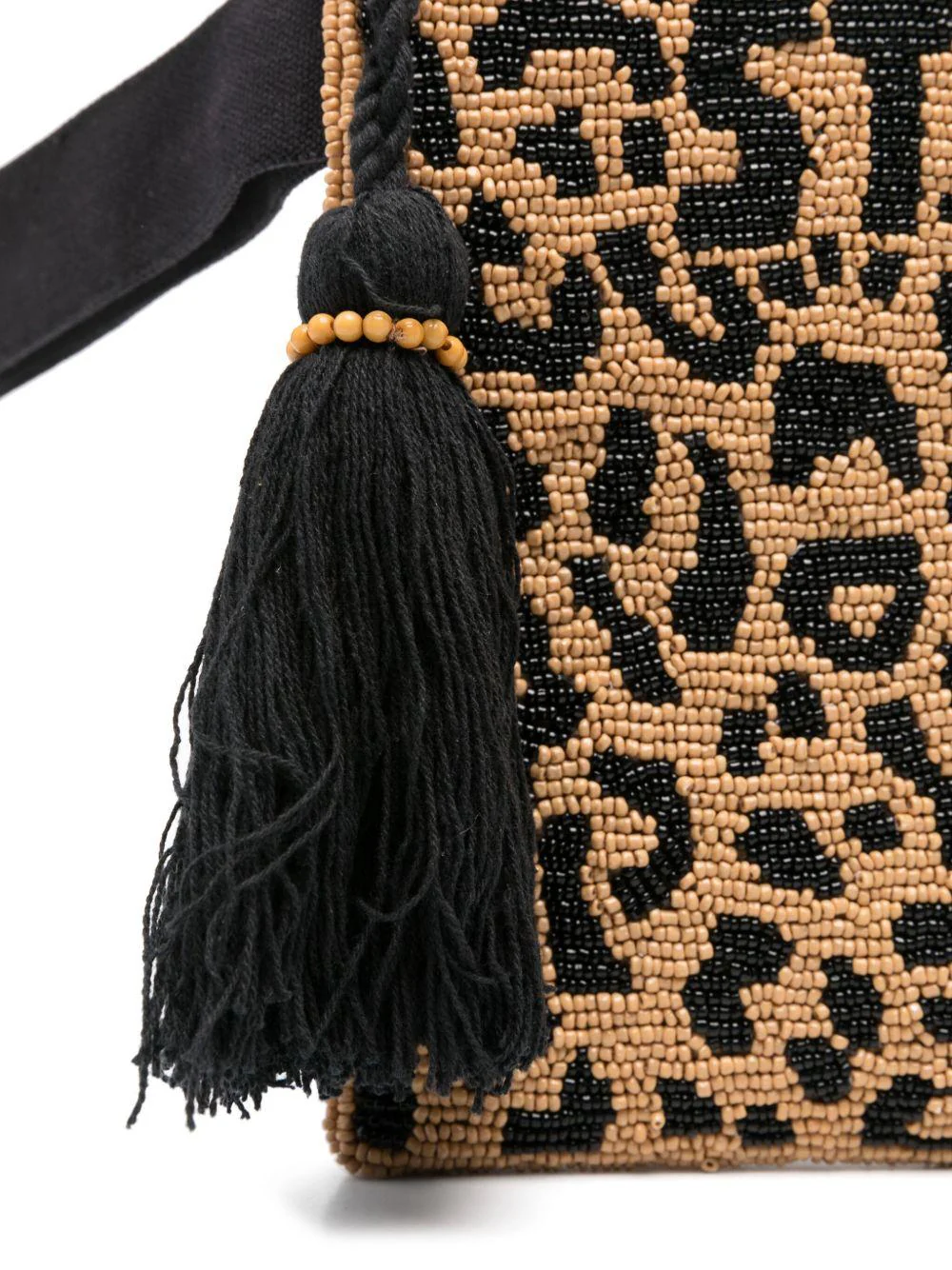 Pochette Aline MC2 Saint Barth marrone con stampa animalier - Image 3