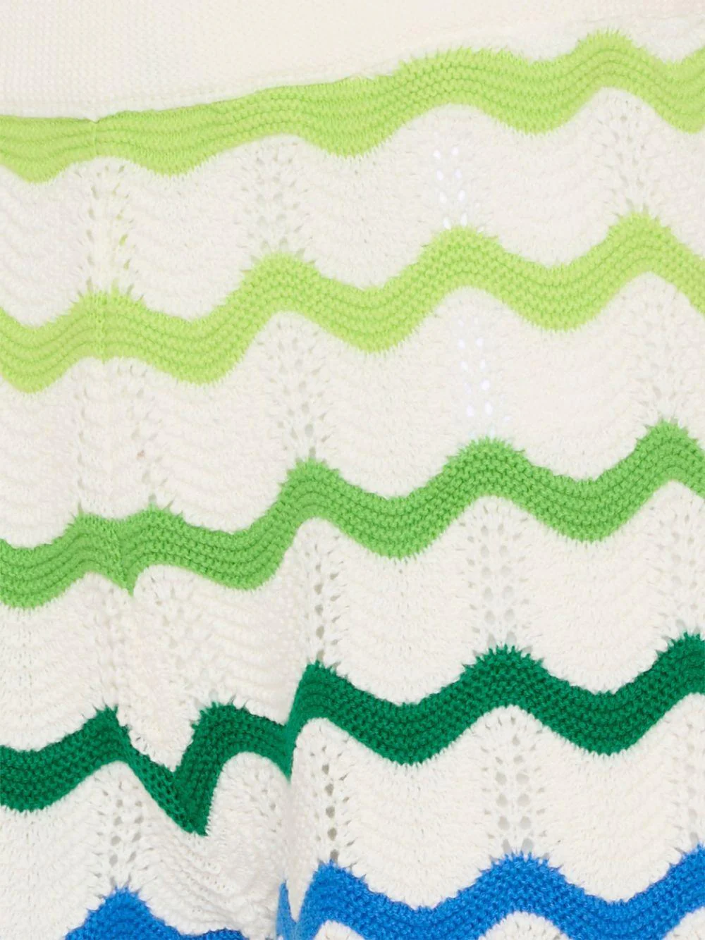 Shorts da bambino Casablanca Kids avorio con motivo a onde - Image 3