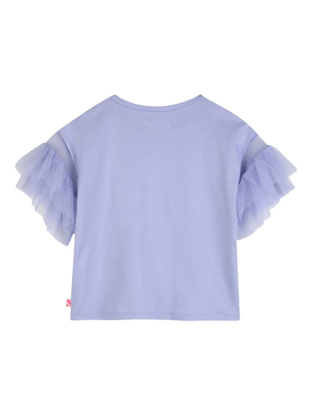 T-shirt per bambina Billieblush viola con ruches - Image 3
