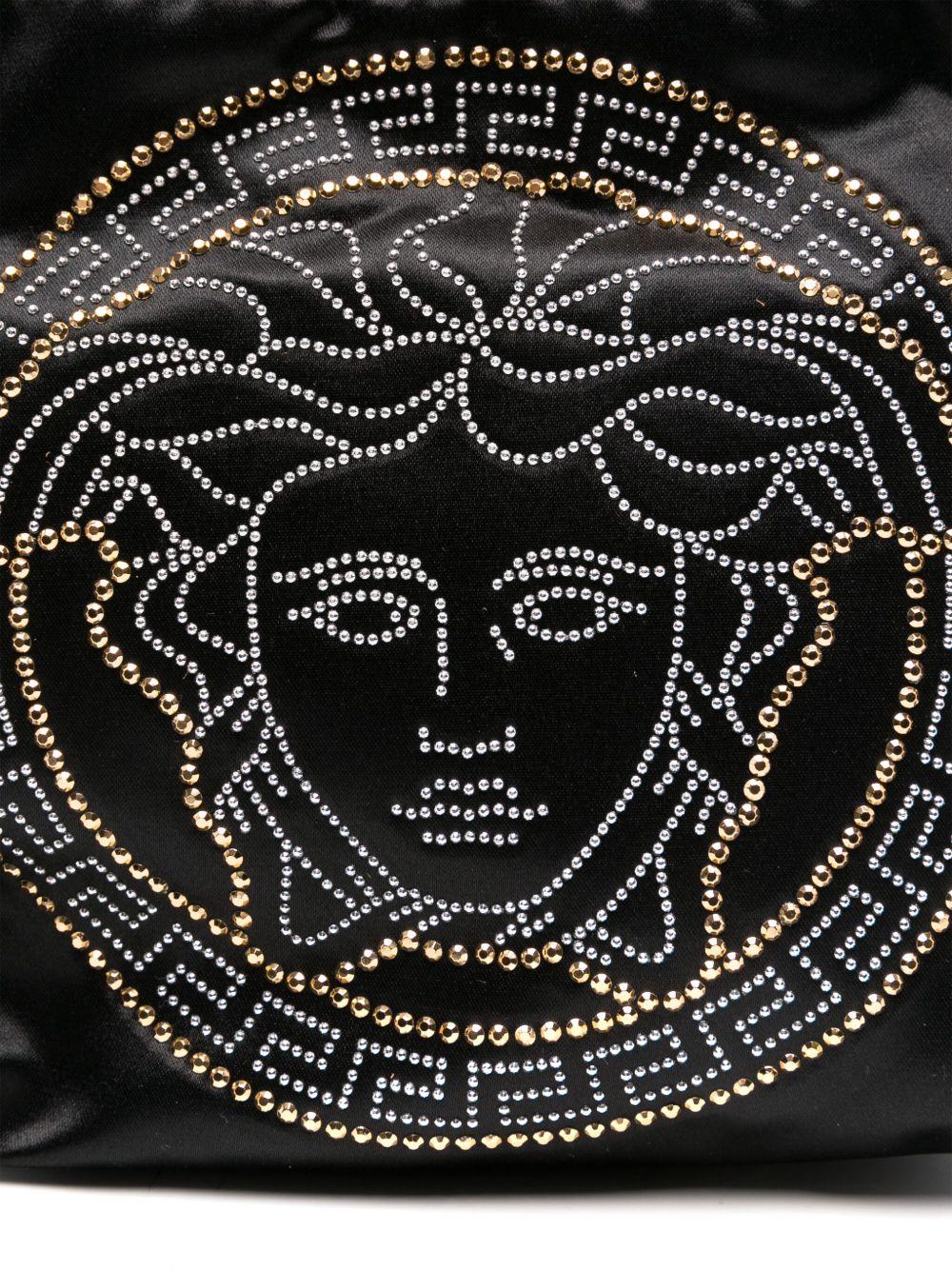 Zaino per bambina Versace Kids nero con motivo Medusa - Image 4