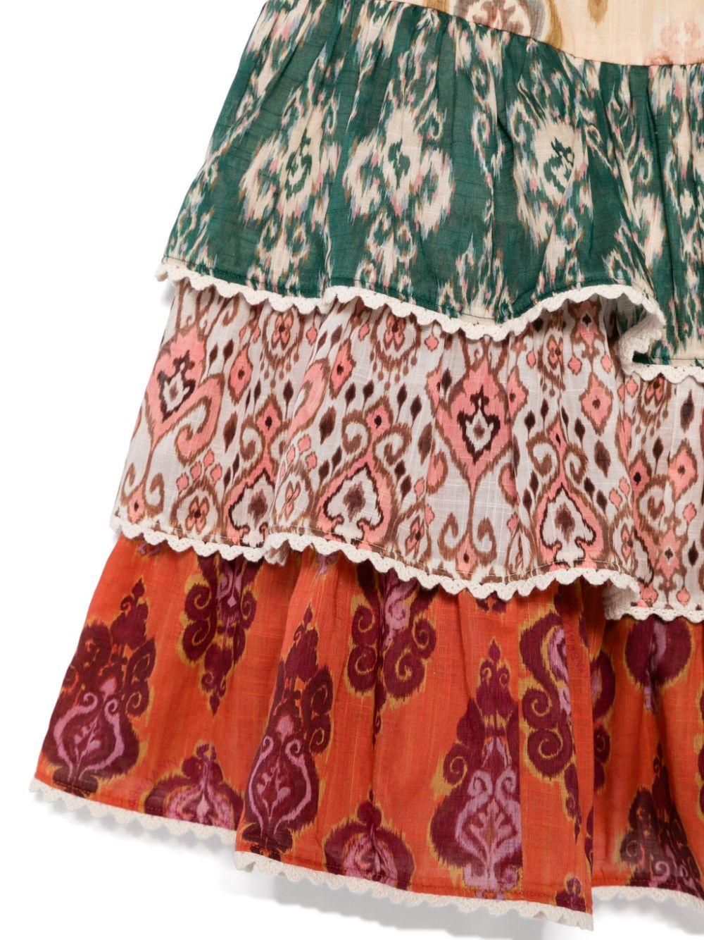 Abito per bambina ZIMMERMANN Kids Wylie multicolore con stampa grafica all-over - Image 3