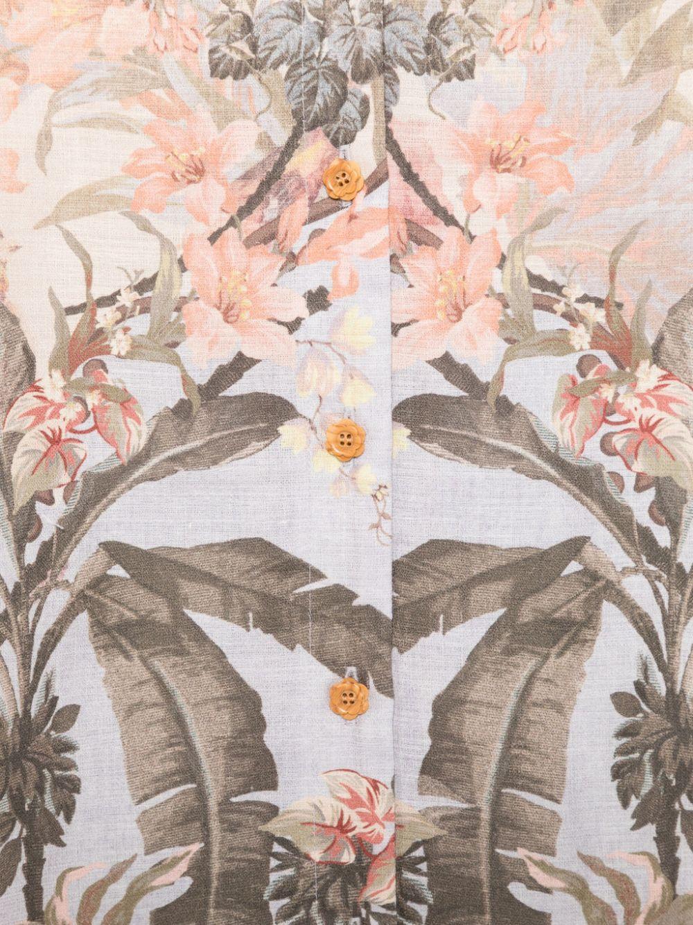 Abito Wylie per bambina ZIMMERMANN Kids beige con bordo smerlato - Image 3